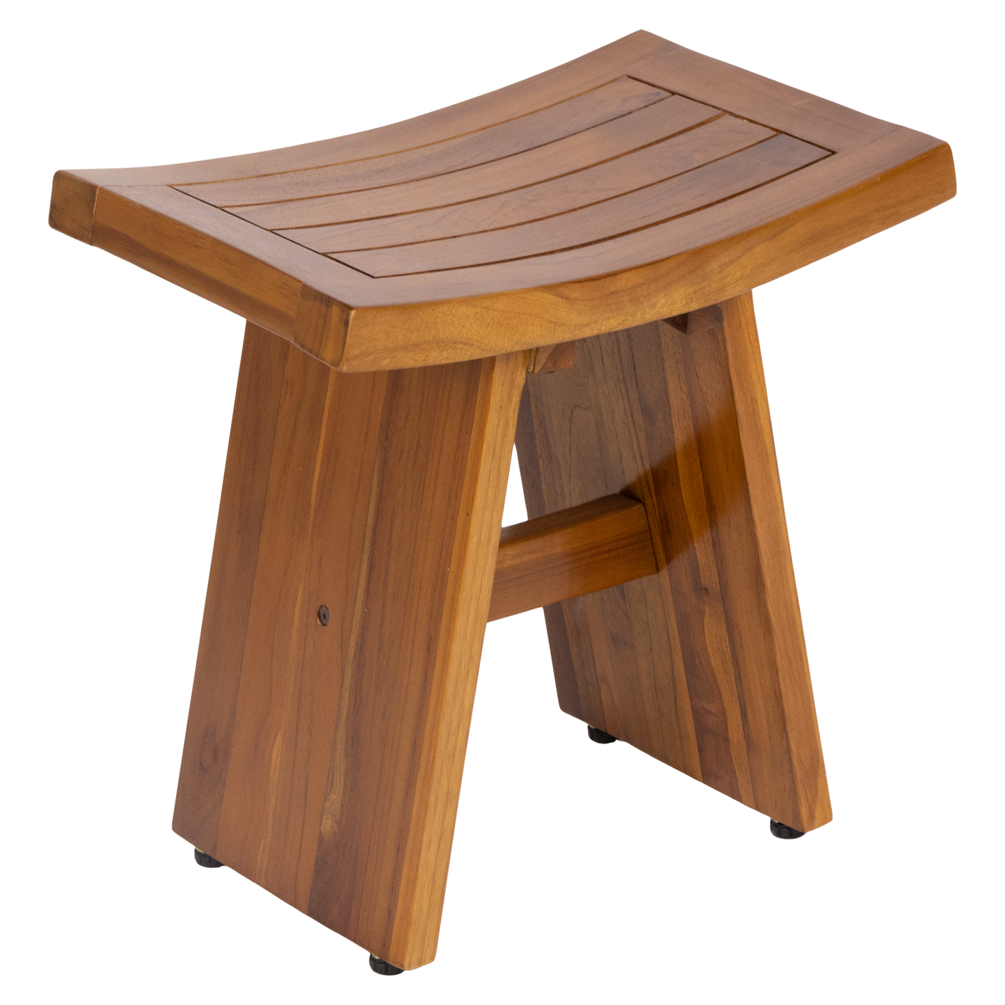 Teak Waterproof Stool - Indoor Outdoor Wood Bench, Shower Bench for Elderly, Indoor and Outdoor, Patio, Garden, Spa